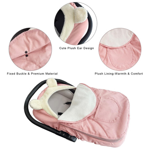 Car Seat Covers for Babies,Winter Baby Car Seat Cover Infant Carseat Covers Canopy,Universal Baby Carrier Cover
