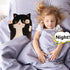 Werdast Gift(Black,18inches) Black Cat Long Plush Pillow Kitty Stuffed Animals Soft Sleeping Throw Pillow Doll Toy