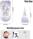 YallLocoMo Personalized Baby Swaddle Blanket for Boys Girls Watercolor Purple Cute Elephant Custom Name Receiving