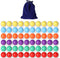 60 Pcs Game Replacement Balls for Chinese Checker - 16mm Marbles for Marble Run, 6 Colors