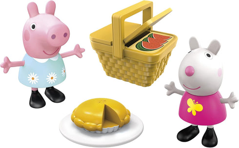 Peppa Pig Peppa's Adventures Picnic Playset - Preschool Toy with 2 Figures and 8 Accessories for Ages 3+