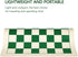 Roll Up Vinyl Chess Board Tournament 15.5" - Lightweight Non-Slip Portable Professional Club Chess Mat