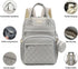 Generic Backpack Diaper Bag with Changing Pad Pacifier Case and Insulated Bottle Pocket for Mom and Dad (Gray)