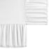 TILLYOU Ruffled Baby Crib Skirt with Pompoms, 28”x 52”, 14'' Drop, White for Girls and Boys