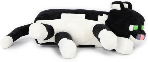 Minecraft Tuxedo Cat Plush Pillow Buddy - Super Soft Gamer Stuffed Animal - Polyester Microfiber, 18 Inches