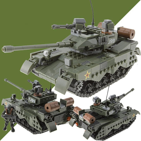 Armored Vehicle Building Block Battle Tank Toys for Age 8-12+, Army Tank Military Vehicle Brick Gifts for Boys
