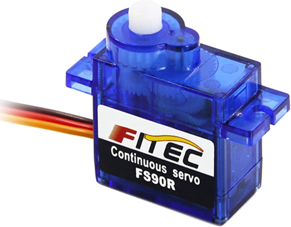 Feetech FS90R Micro Servo, 360 Degree Continuous Rotation RC Servo Motor, 9g for Arduino, Microbit, Robotic Helicopter,