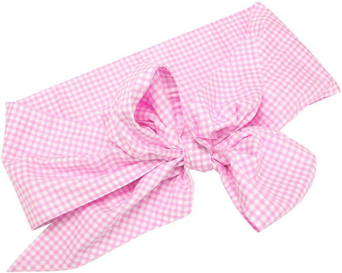 Zerodis Baby Swaddle Wrap Sash, Cotton Maternity Bowknot Newborn Infant Blanket for Photo Shot, Light Plaid