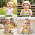 SLUQQHDU 0-6 6-12 Baby Teether Rattle Toy,Babies Teething Rings Toys for Months,Chicken Shape Textured Silicone Chew