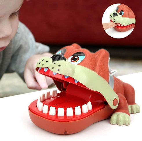 Pssopp Bulldog Teeth Game - Dentist Bite Finger Game for Adults Kids Family Fun at Home