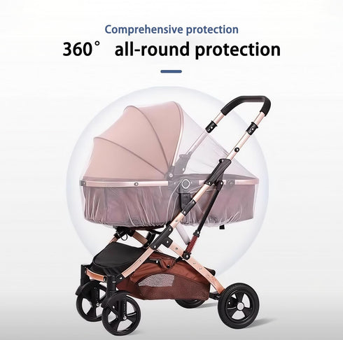 Vakerga 2Pack Pack Baby Mosquito Net for Stroller Durable Mesh Bug Cover with Elastic Edge Bassinets, Cradles