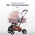 Vakerga 2Pack Pack Baby Mosquito Net for Stroller Durable Mesh Bug Cover with Elastic Edge Bassinets, Cradles