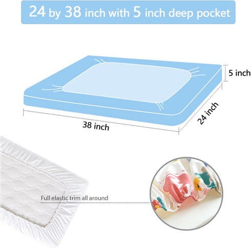 Sheet,24 x38,Multicolor Cow Print Themed Fitted Mini Crib Sheets,Portable Mini Crib Sheets Ultra Soft Material -Crib