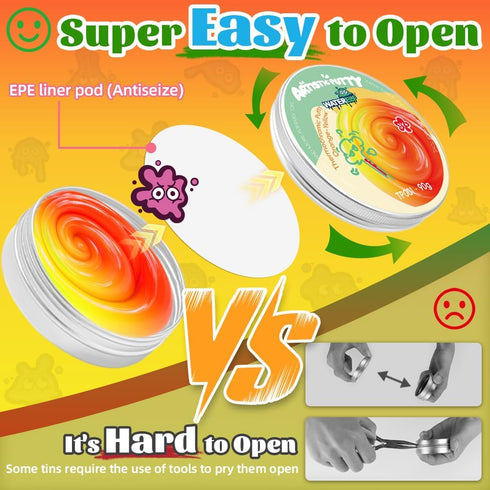 3.11 Inch 3.2 Oz TP001-Orange-Yellow WATERELF Play Fidget Putty Slime for Kids, Artistic Therapy Putty for Boys Girls
