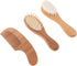 Newborn Hairbrush and Comb Set for Babies Boys, Soft Wool Bristles with