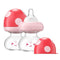 YOHKOH Newborn Glass Baby Bottles with Slow Flow Nipple for 0+ Months,