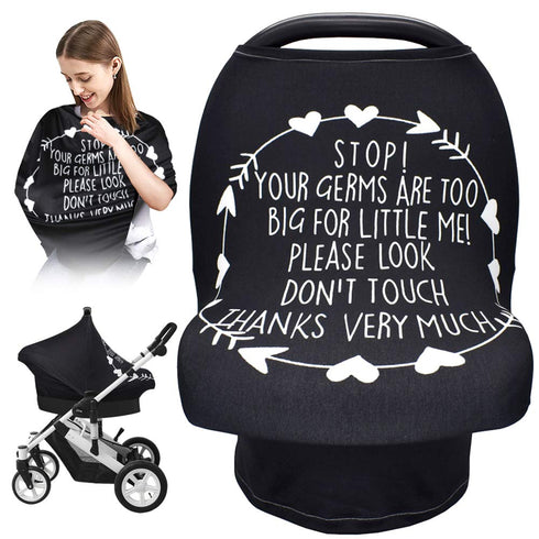 Metplus No Touch Sign Car Seat Cover for Babies, Mom Nursing Covers