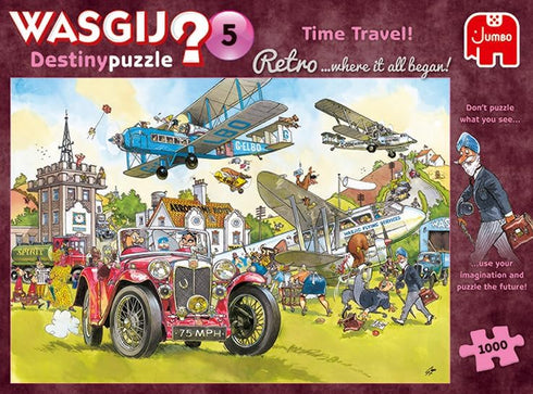 Jumbo Wasgij Retro Destiny 5 - Time Travel! Unique 1,000 Piece Jigsaw Puzzles for Adults