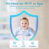 JouSecu 2 4.3" Screen,2-Way Baby Monitor with Cameras, Video Baby Monitor, LCD Split Audio, Crying Detection, Night