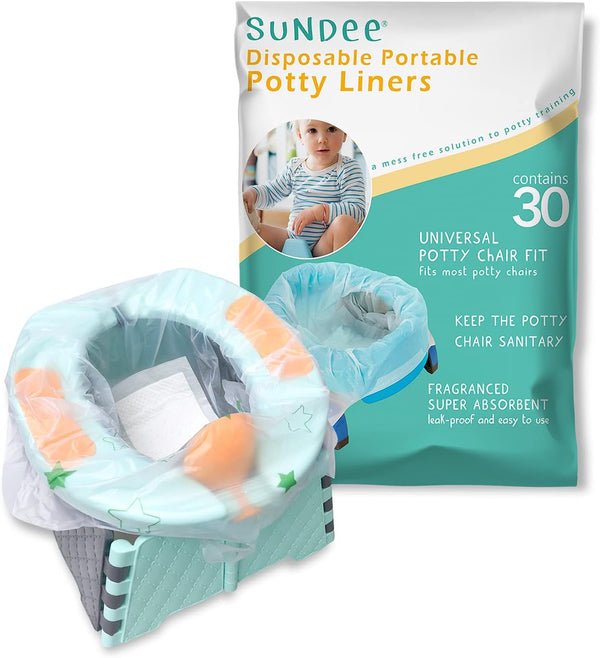 sundee Potty Chair Liners, Portable Disposable Potty Liner Bags for Universal Potty Training