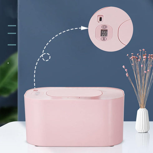 Plplaaoo Baby Wipe Warmer with Temperature Control Portable Wipe Warmer for Car and Home Use USB Powered Baby Wet Wipes