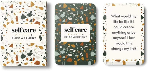 Allura & Arcia Empowering Self Care Questions - 52 Stress Relief Cards for Meditation, Mindfulness, Yoga & Gifts