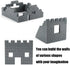 Feleph 360 Pieces 1x2 Masonry Profile Bricks, Building Blocks for Wall Parts, Compatible with Major Brands
