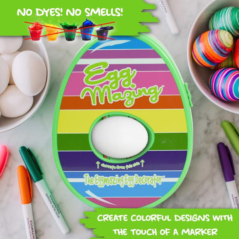 Set 8 3 Eggmazing Egg Decorator Easter Egg Decorator Kit - Arts and Crafts - Includes Egg Decorating Spinner