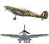 General Jim's Spitfire Plane Building Blocks Set - 682 Pieces of Historic Aviation Adventure, Compatible with Major