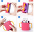 Ynotus 2-Pack Baby Juice Box Holder Juice Bag Holder for Toddlers No Squeeze Adjustable Folding Food Pouch and Milk Box
