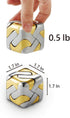 3D Brain Teasers Metal Puzzles Toy, Mind Puzzles for Adults, Smart Gifts for Boys and Girls, Gold and Silver.