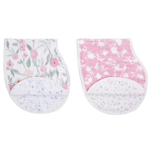 aden + anais 100% Cotton Muslin Burpy Bib Multi-Use, Absorbent 4-Layer Burp