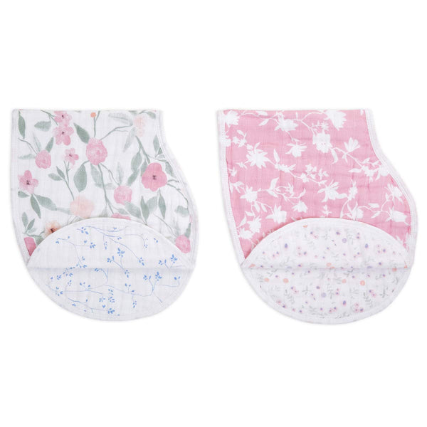 aden + anais 100% Cotton Muslin Burpy Bib Multi-Use, Absorbent 4-Layer Burp