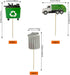 Garbage Truck Birthday Party Supplies, Cupcake Toppers for Trash Waste Management Recycling Party