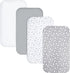 Pack 4 Pack Pack Pack and Play Sheets, Mini Crib Sheets, Stretchy n Play Playard Fitted Sheet, Compatible with Graco n