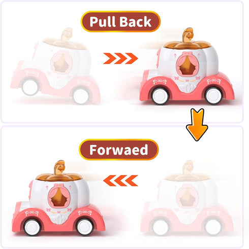 2 3 7-in-1 2-4, 2+ 3+ usrela Toys for Year Old Girl Truck, Girl Carrier Truck Car with Light & Sound, Toddler Girl Car