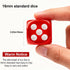 60 Set, 16mm 6 10 6 Rerdeim Pieces Dice Standard Bulk Sided Colored Dices for Board Games, Math Learning, Classroom