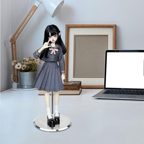 2Pcs 1/3 1/4 15.7" 27.6" Doll Base Stand Fit for BJD Dolls Applicable - Tall, Adjustable Small Display Holder Base