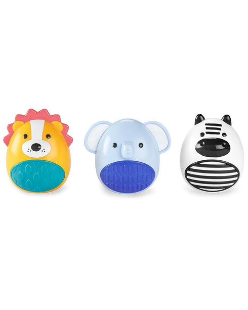 Skip Hop Baby Toy Maracas - Jungle Beats Egg Shaker Musical Toy 3-Piece Set