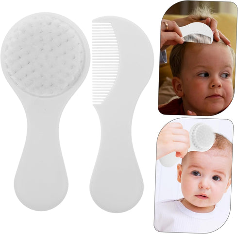 Set SUPVOX Newborn Brush and Comb Soft Bristle Hair Brush Grooming Kit for Toddlers