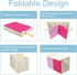 Toy Box Chest, Collapsible Sturdy Storage Bins with Lids, Extra Large Kids Toy Storage Organizer for Playroom, Pink