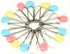 SPHTOEO 50PCS 2.2'', Baby Safety Pins Stainless Steel Cloth Diaper Pins with Locking Heads, Assorted Color Nappy Pins