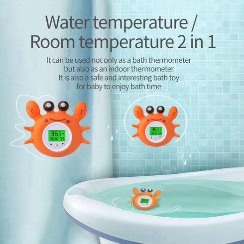 QCdeSoulBLV Digital Baby Bath Thermometer Baby Safety Room Thermometer with LED Display Temperature Warning Infant Bath