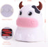 AVEKI Night Light for Kids, Portable Tap Control Silicone Cow LED Lamp, 7 Colors Mode for Nursery Bedroom