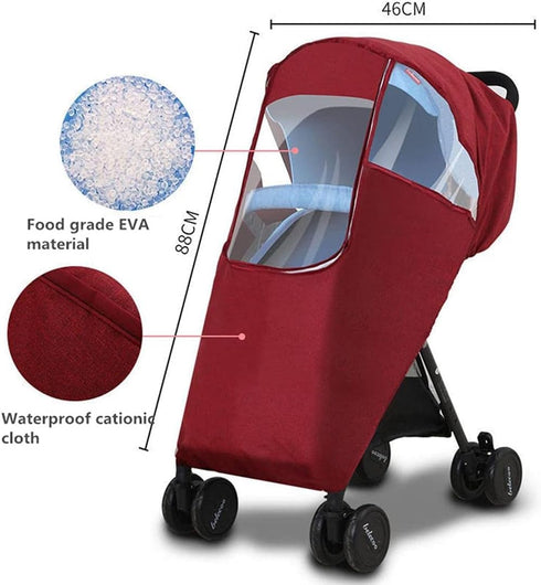 MMWMJWMB Universal Baby Stroller Rain Cover Waterproof, Travel Strollers Raincoat - Pushchairs Accessories Baby