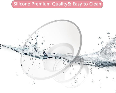 VIRHWOEA 4PCS 19mm S9/S10/S12, 24mm Silicone Flange Insert Suitable Wearable Breast Pump Shield/Flange Insert, Reduce
