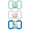 MAM Air Day & Night Baby Pacifier, Glows in The Dark for Sensitive Skin, 3 Pack (6-16 Months, Boy)