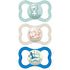 MAM Air Day & Night Baby Pacifier, Glows in The Dark for Sensitive Skin, 3 Pack (6-16 Months, Boy)