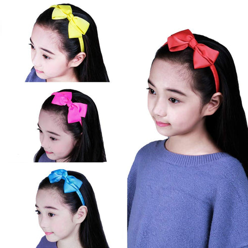 7Rainbows Cute Black Bow Headband for Girls and Toddlers.