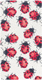 Bseiialft Red Ladybugs Pattern Crib Sheets for Boys Girls Soft and Breathable Cotton
